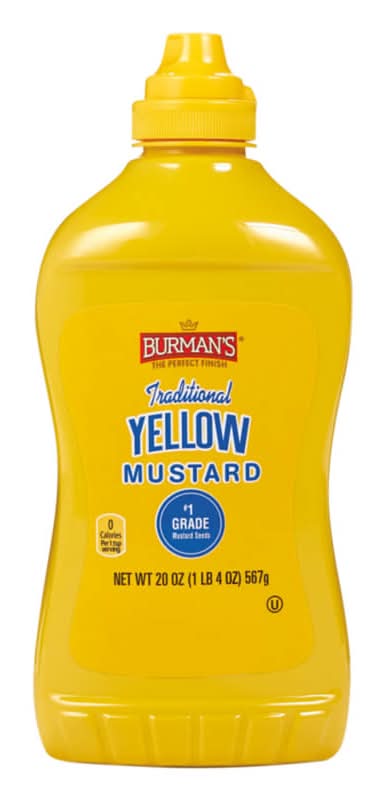 Burman's Traditional Yellow Mustard (20 oz)