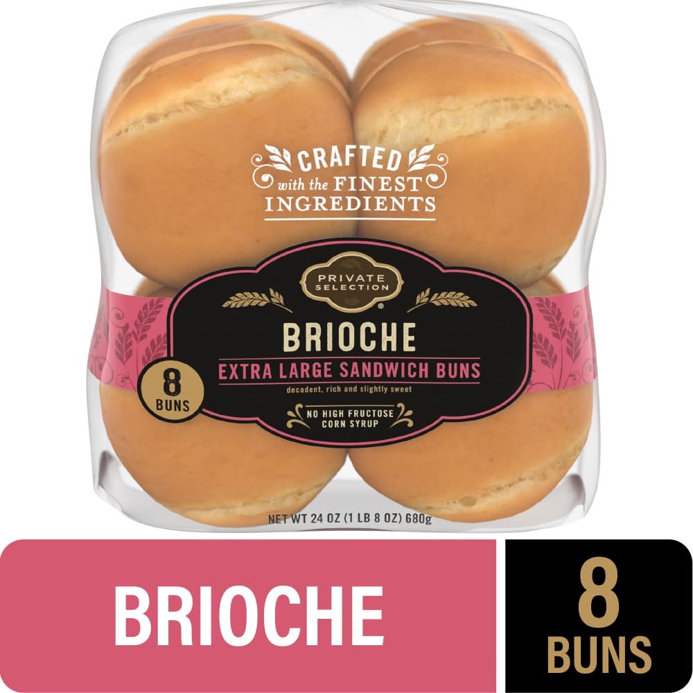 Private Selection® Brioche Buns Extra Large