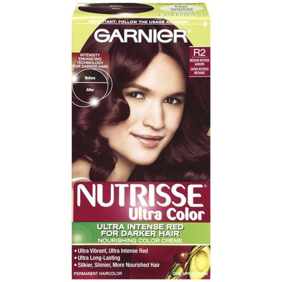 Garnier Nutrisse Nourishing R2 Intense Auburn Permanent Haircolor