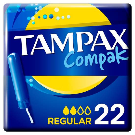 Tampax Compak Regular Tampons Avec Applicateur x22