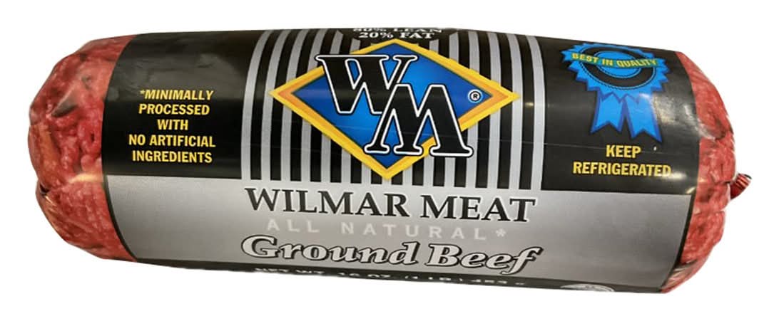 Wilmar Meat All-Natural Ground Beef Chub (1 lbs)