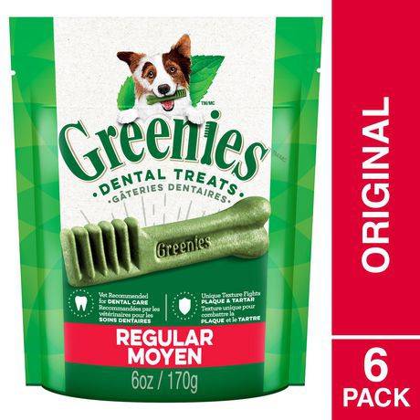 Greenies Dental Dog Treats Regular Moyen (6 units)