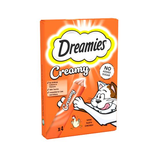 Dreamies Creamy Cat & Kitten Treats (4 pack)