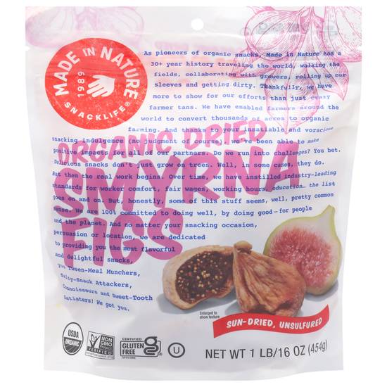 Made in Nature Organic Smyrna Figs Supersnacks (20 oz)