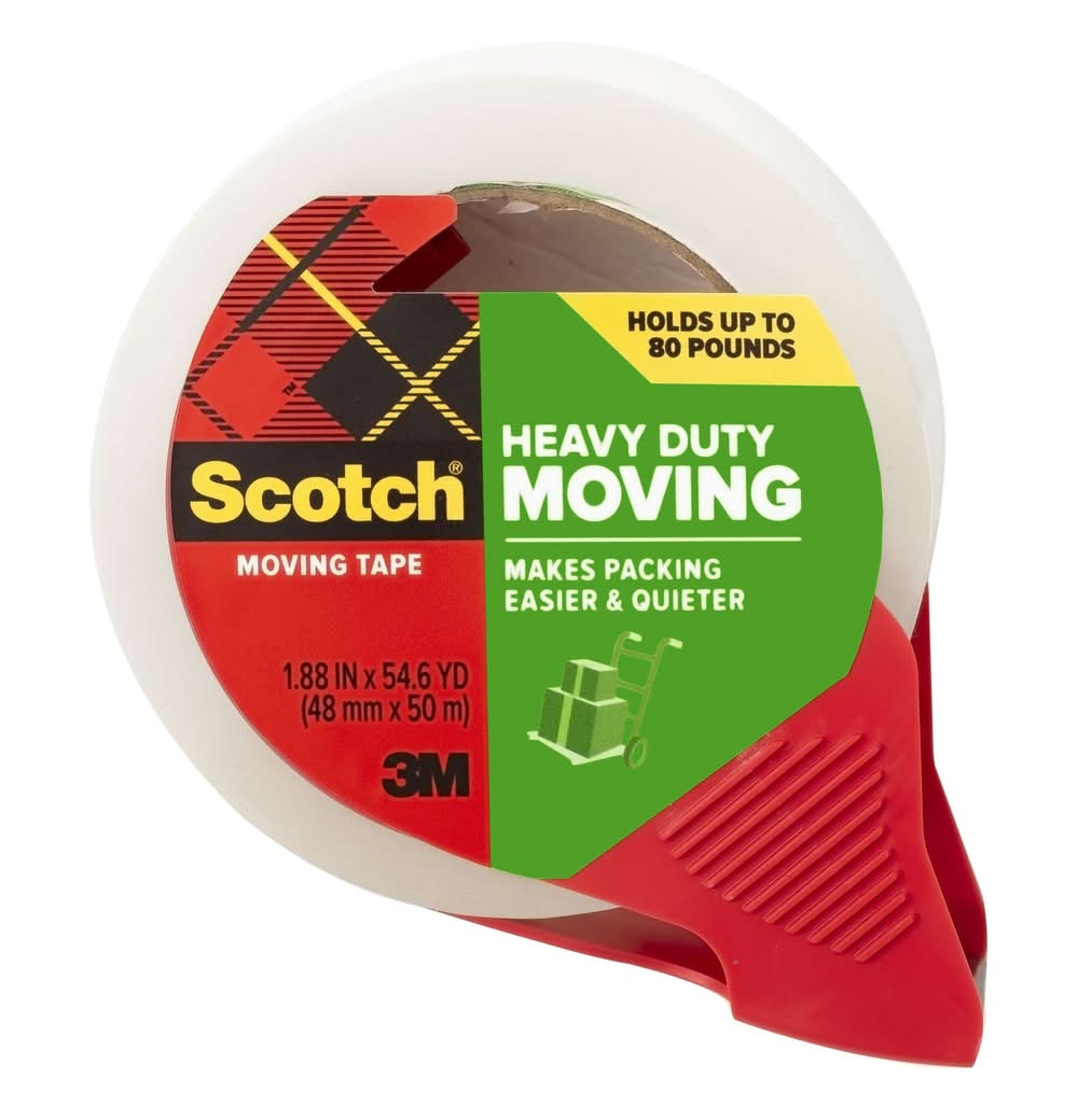 Scotch 1 -Pack 1.88-in x 54.6-yd Heavy Duty Moving tape Dispenser Included