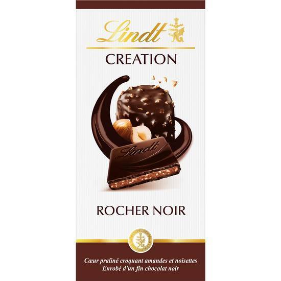 Lindt - Creation tablette de chocolat noir praliné rocher (150g)