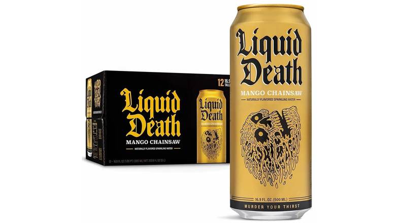 Liquid Death Mango Chainsaw - 12 Pack