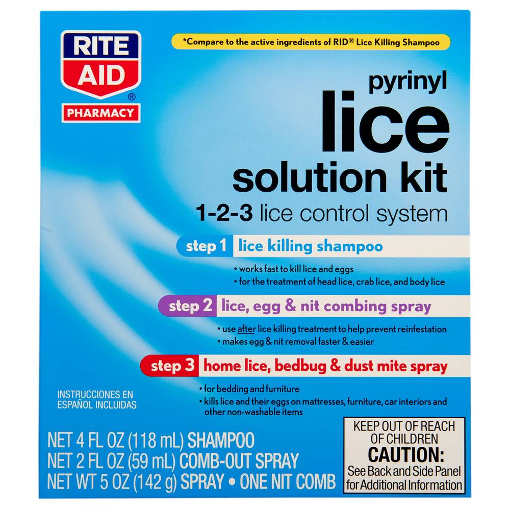Rite Aid Pyrinyl Lice Solution Kit (1 ct)