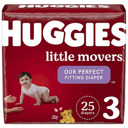 Huggies Little Movers Baby Diapers Size 3 - 25.0 ea