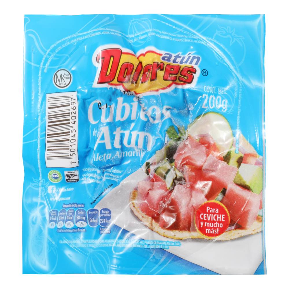 Dolores · Cubitos de atún aleta amarilla congelado (200 g)