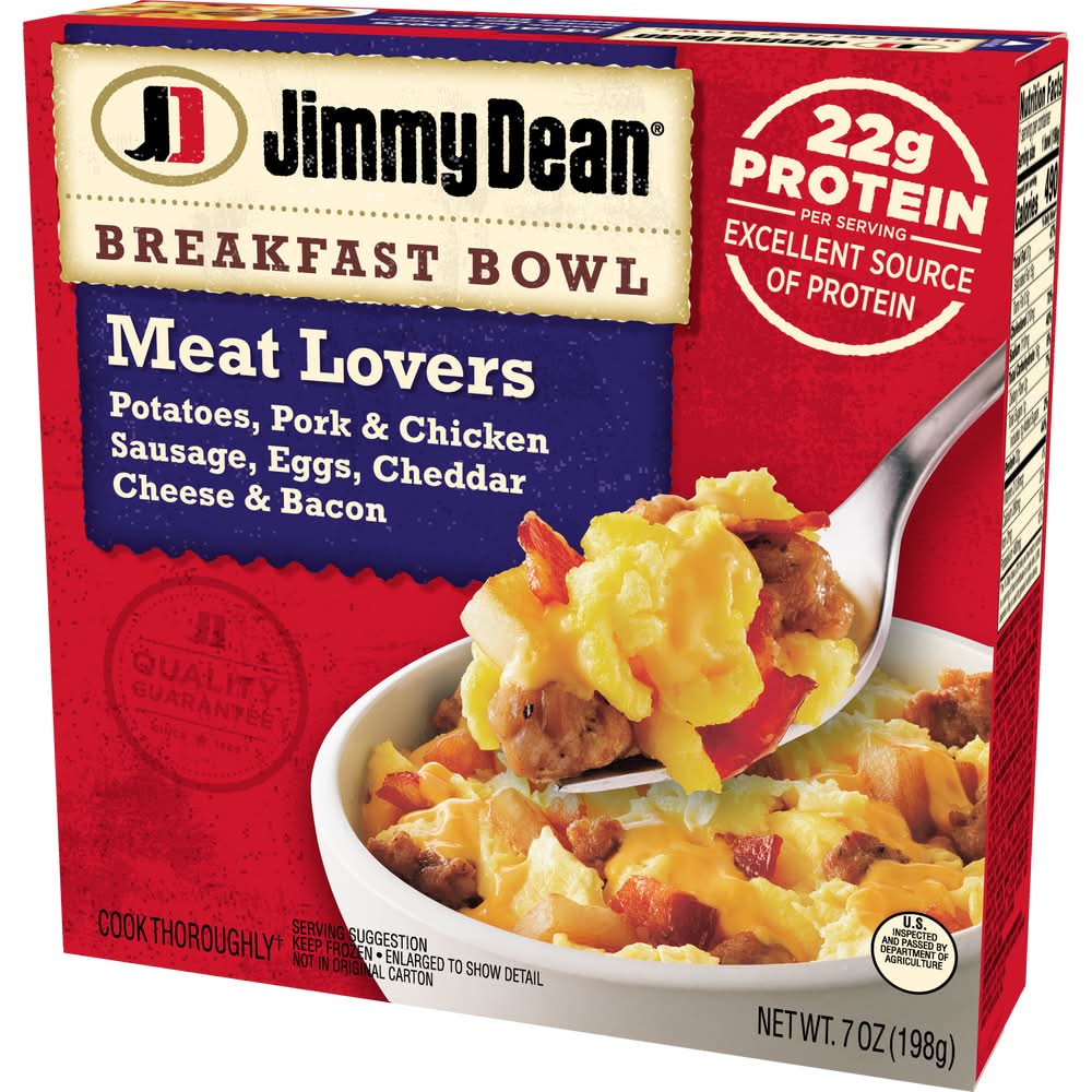 Jimmy Dean Breakfast Bowl, Meat Lovers (7 oz)