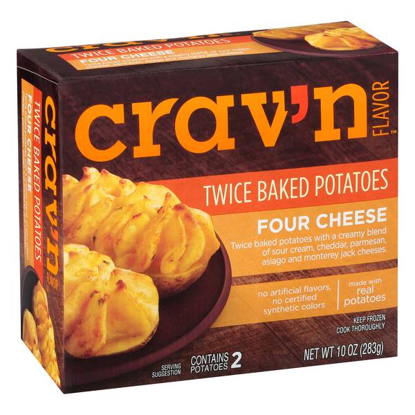 Crav'n Flavor Twice Baked Potatoes Four Cheese