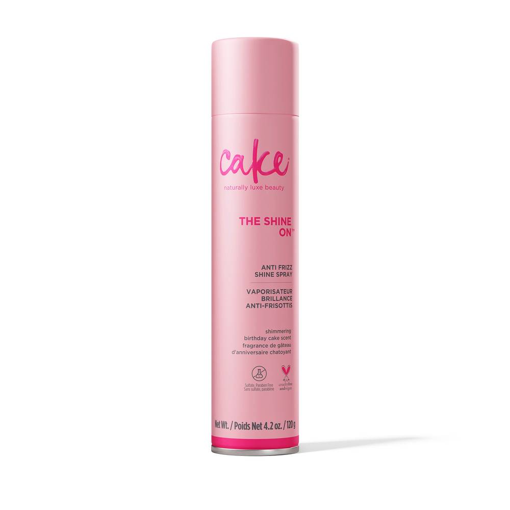 Cake Lustrous Shine Anti-Frizz Spray Shimmering, Birthday Cake (4.2 oz)