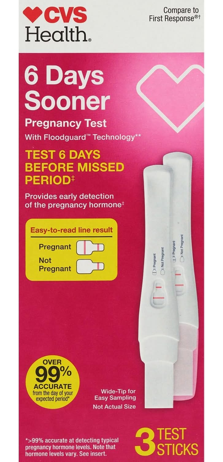 Cvs 6 Days Sooner Pregnancy Test, 3 Ct