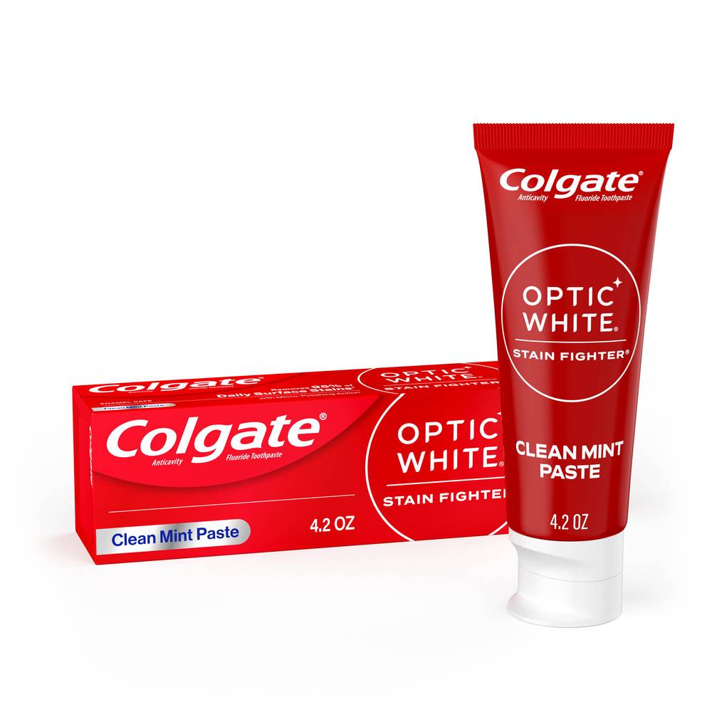 Colgate Optic White Stain Fighter Clean Mint Paste Toothpaste