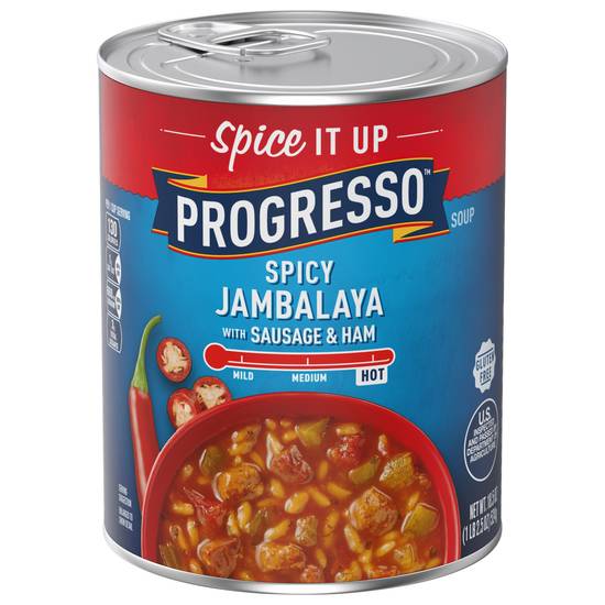 Progresso Spicy Jambalaya Soup With Sausage & Ham Can