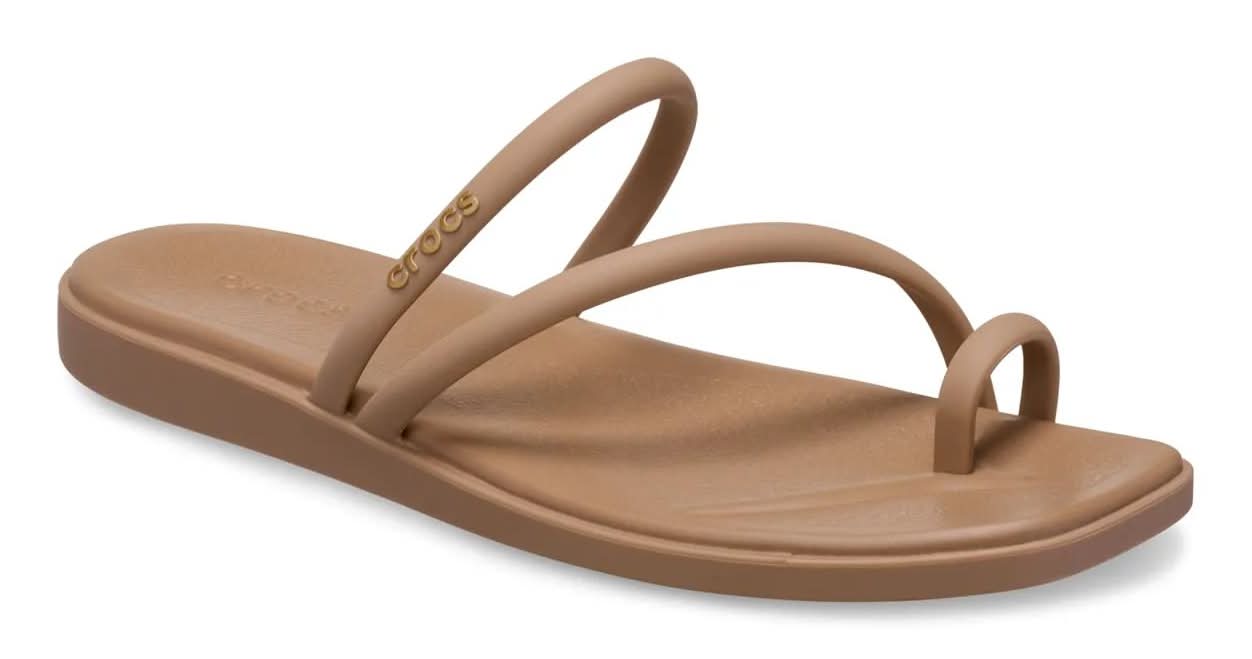 Crocs Miami Toe Loop Sandal - Women's (Light Brown Medium - 6)