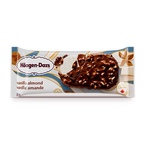 Häagen-Dazs Ice Cream Bar, Vanila - Almond (88 ml)