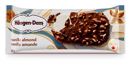 Häagen-Dazs Ice Cream Bar, Vanila - Almond (88 ml)