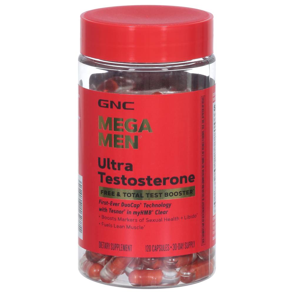 Gnc Mega Men Ultra Testosterone Capsules (120 ct)