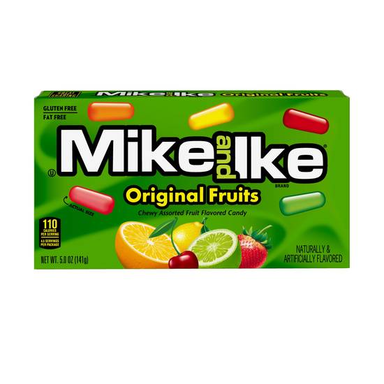 Mike and Ike Original Fruits Chewy Candy, 5 OZ