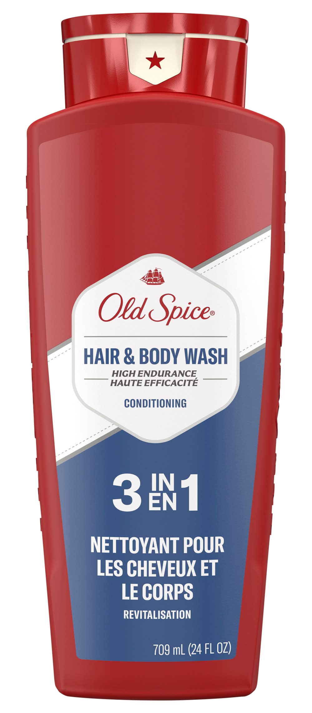 Old Spice High Endurance 3 in 1 Hair and Body Wash For Men (709 ml)
