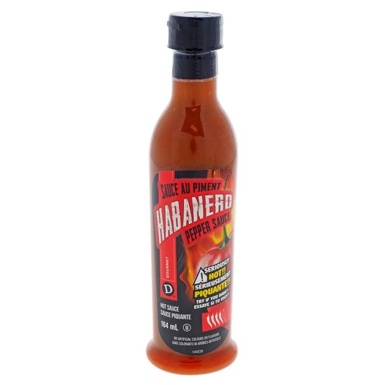 D Gourmet X Hot Habanero Sauce (155 mL)
