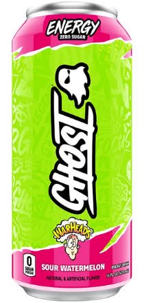 Ghost Warheads Sour Watermelon Energy Drink 12oz Can