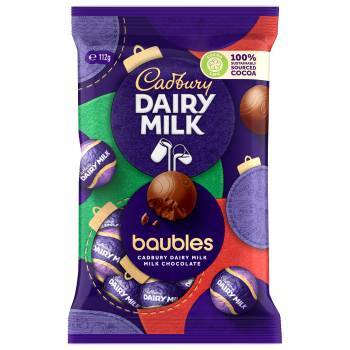 Cadbury Dairy Milk Baubles Bag 112g