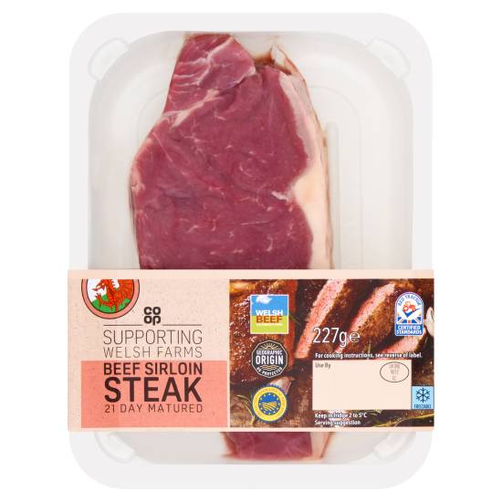 Co-Op Welsh Beef Sirloin Steak 227g
