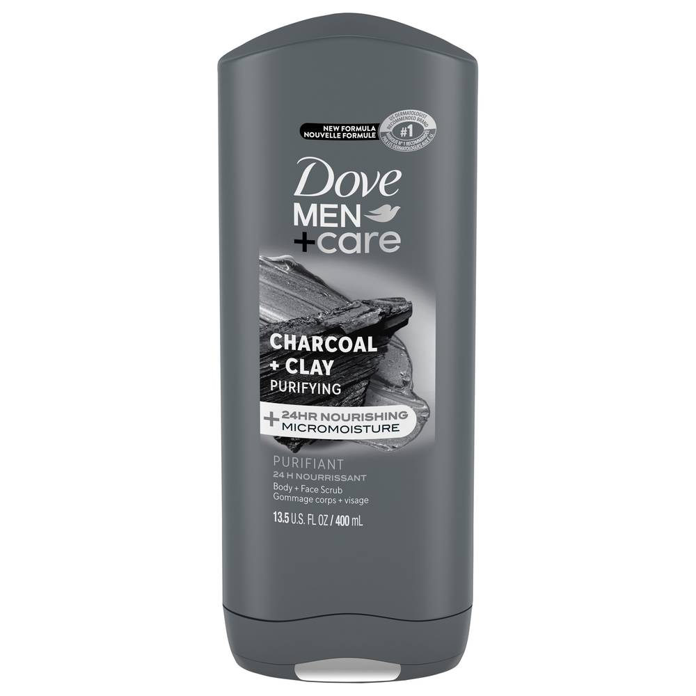 Dove Men+Care Charcoal Clay Body and Face Wash