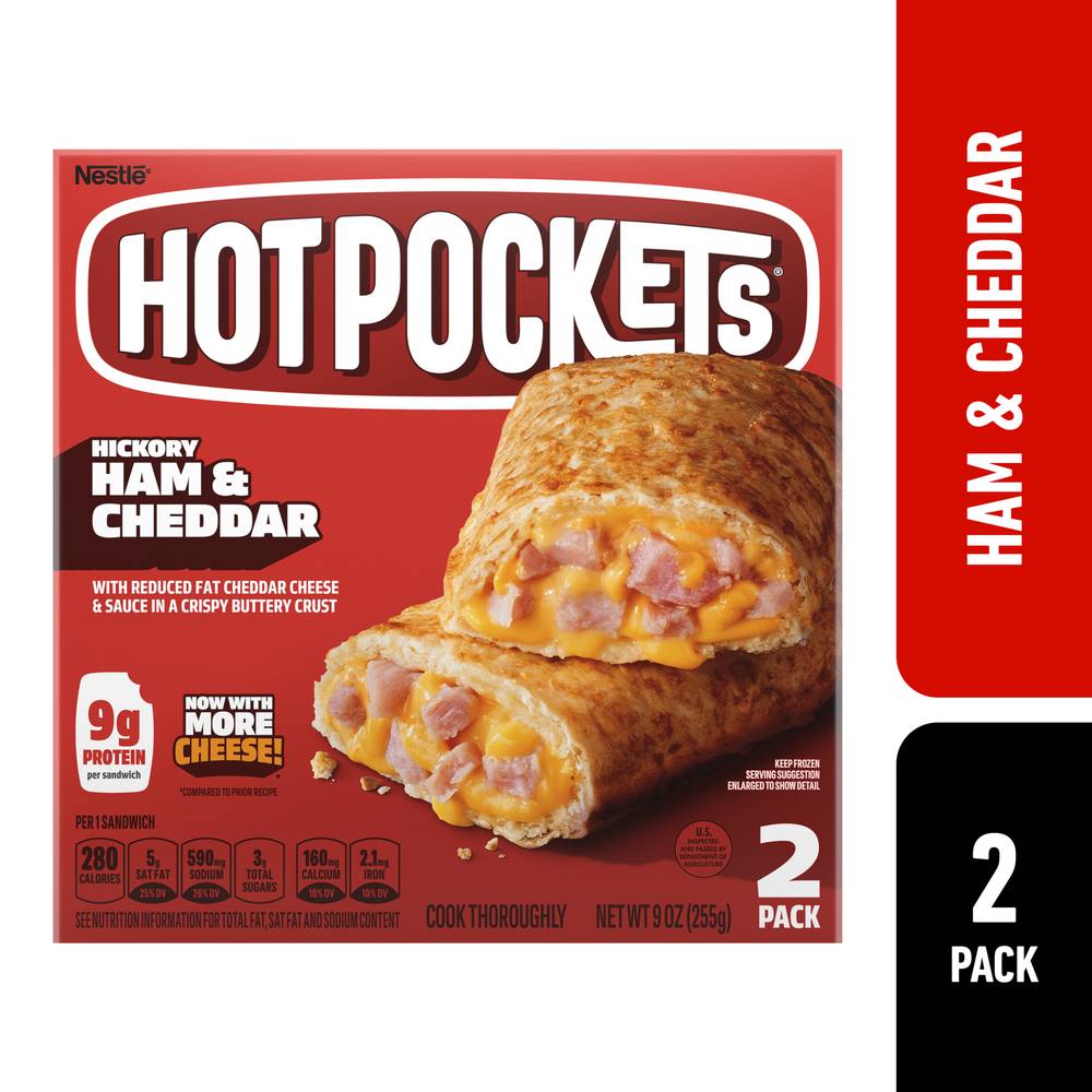 Hot Pockets Hickory Crispy Buttery Crust (2 ct) (ham & cheddar)