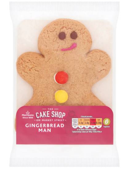 Morrisons The Cake Shop on Market Street Gingerbread Man