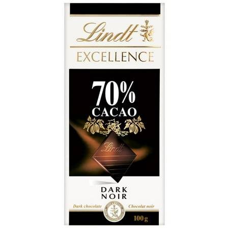 Lindt Excellence Dark Noir Chocolate Bar, Cacao (100 g)