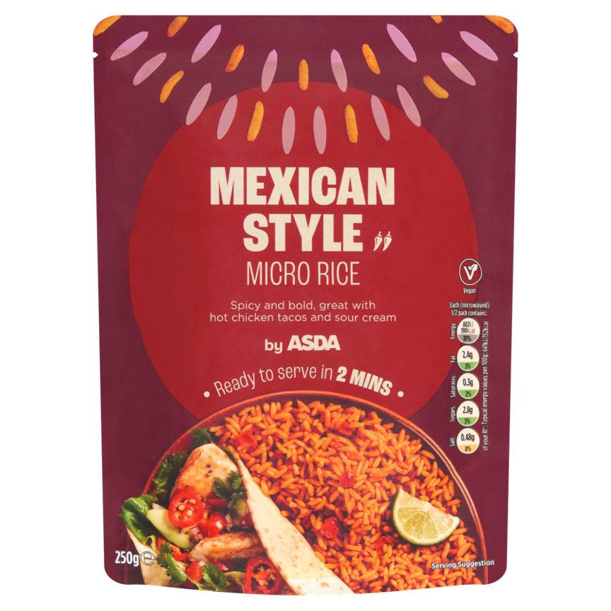 Asda Mexican Style Micro Rice