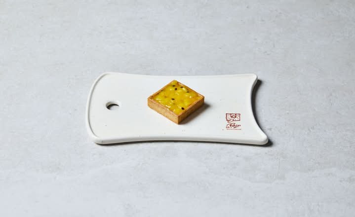 Tartelette yuzu & mangue