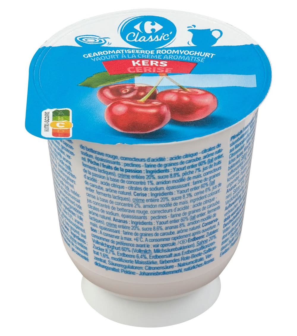 Carrefour Classic'' Yaourt à la Crème Aromatisé Cerise 150 g