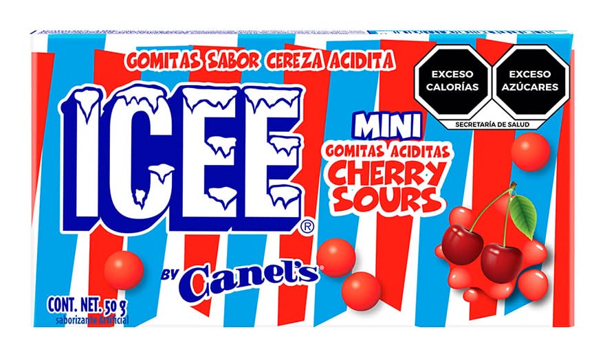 ICEE · Gomitas confitadas, cereza acidita, Mini (50 g)
