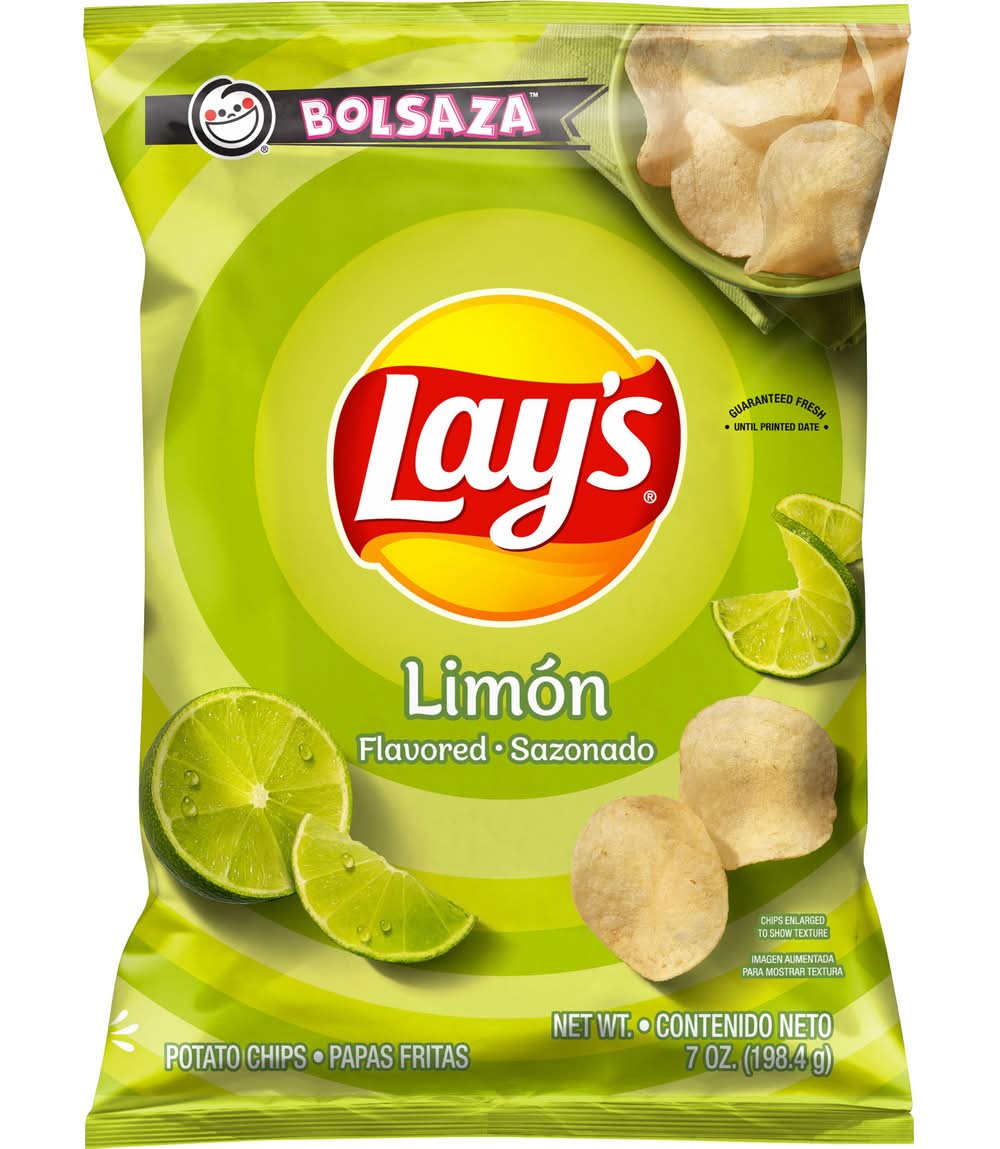 Lay's Potato Chips, Limon (7 oz)