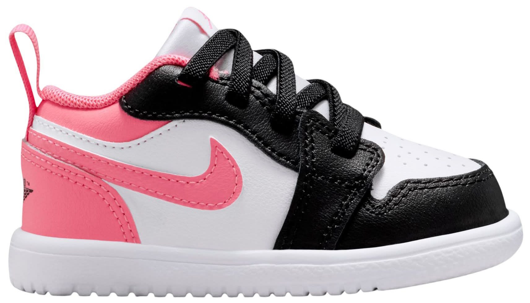 Jordan Toddler Air Jordan 1 Low Alt Basketball Shoes (Black/Pink Gaze-White, 9.0K)