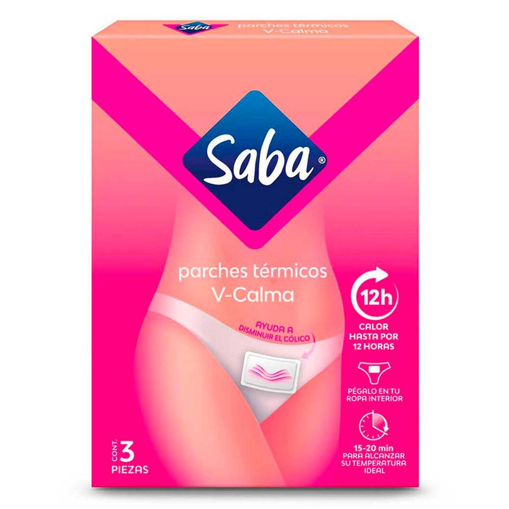 Saba · V-calm parches térmicos (3 un)