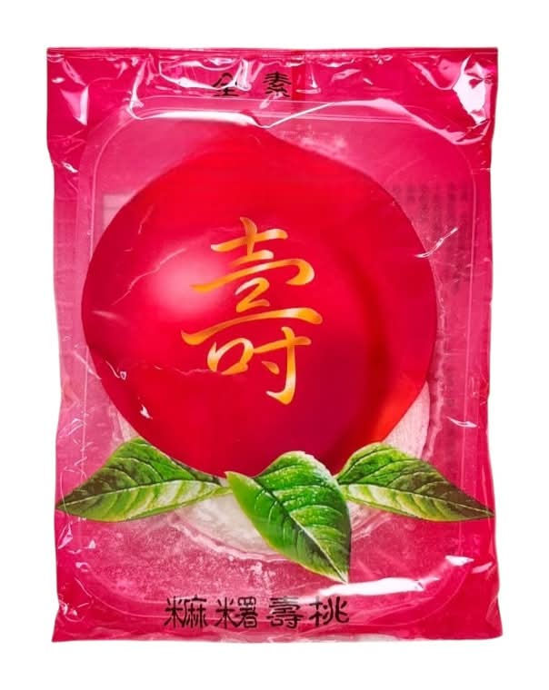 麻糬壽桃(紅豆口味) <60g克 x 1 x 1Bag包>