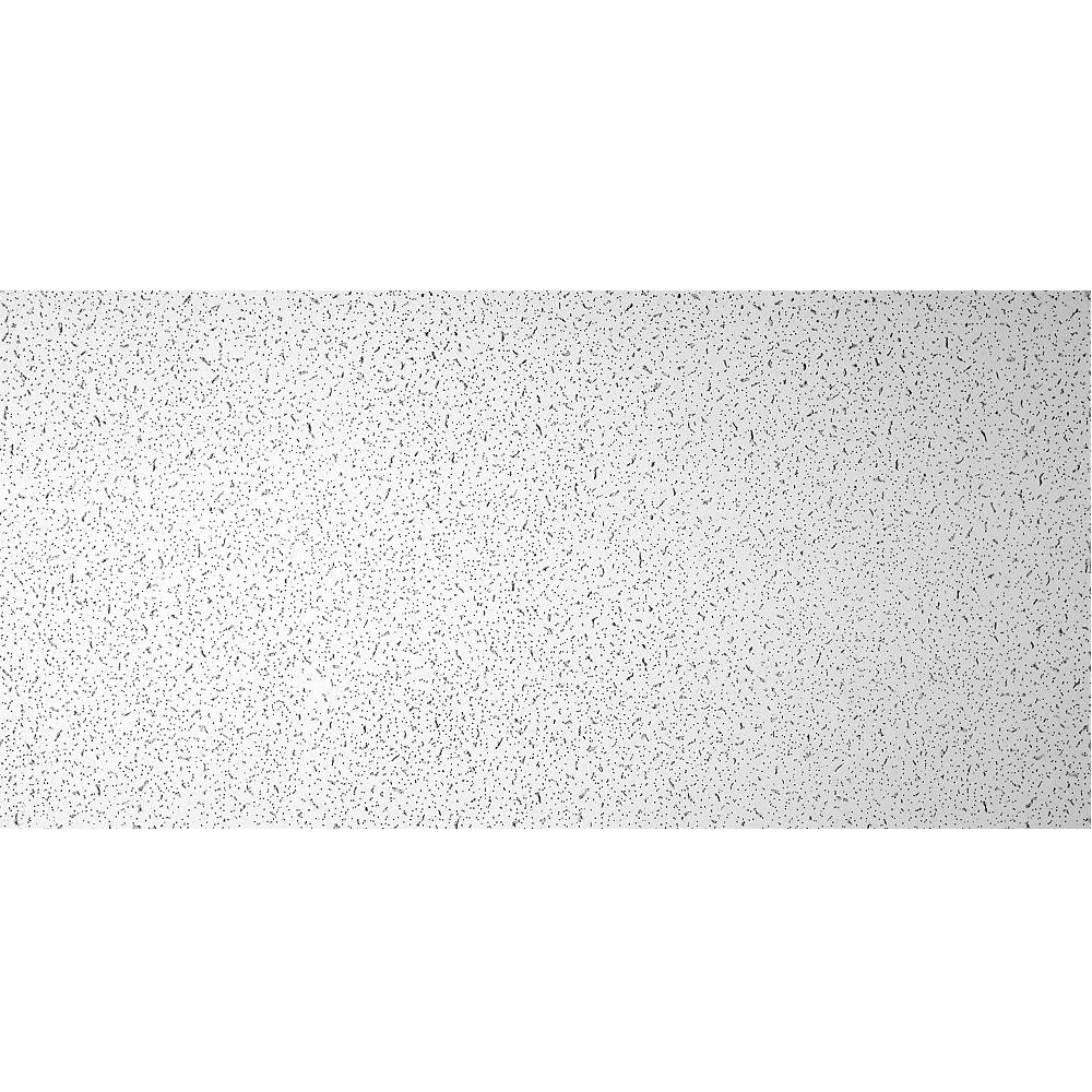 USG Ceilings 4-ft x 2-ft White Mineral Fiber Drop Ceiling Tile (4-Pack, 32-sq ft / Case) | R2310MINI