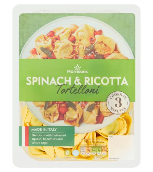 Morrisons Spinach and Ricotta Tortelloni (300g)