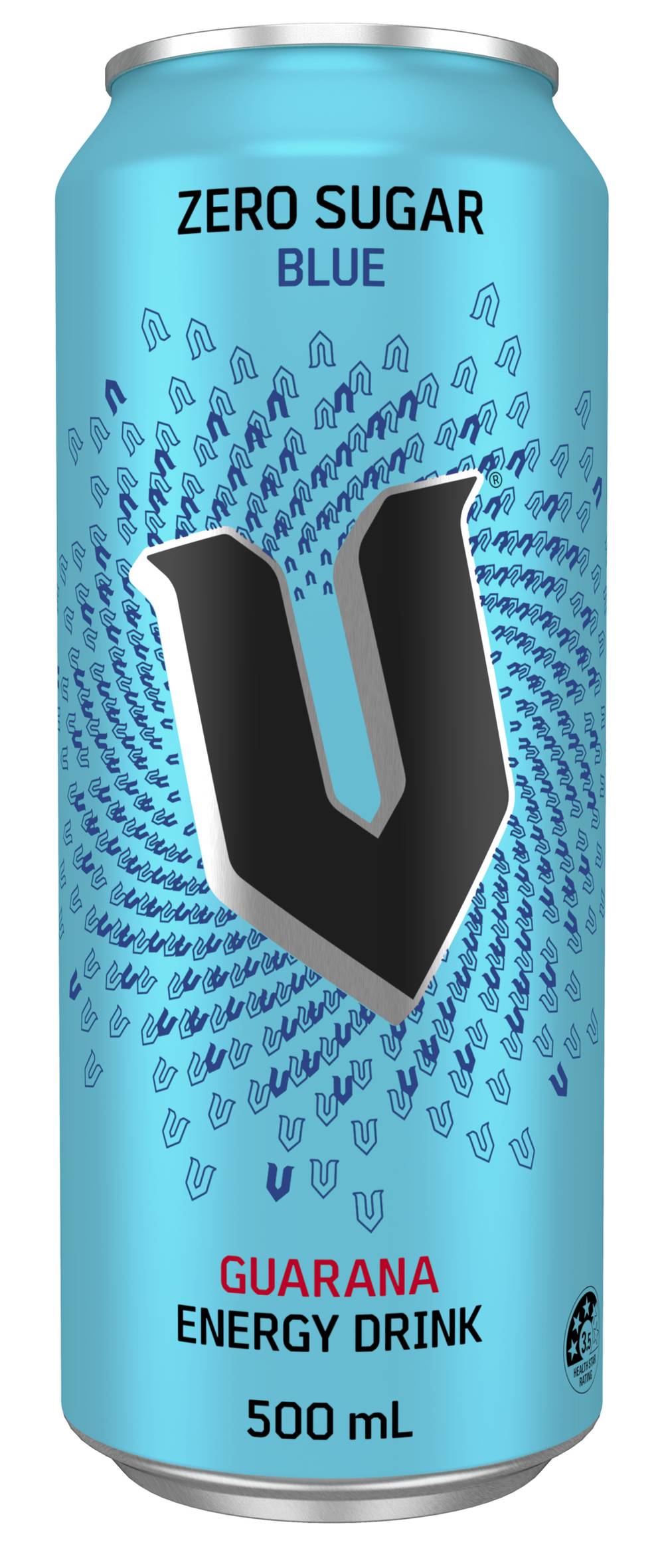 V Energy Drink Can, Blue (500mL)