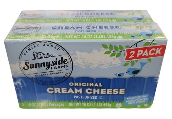 Sunnyside Farms Original Cream Cheese (2 x 8 oz)