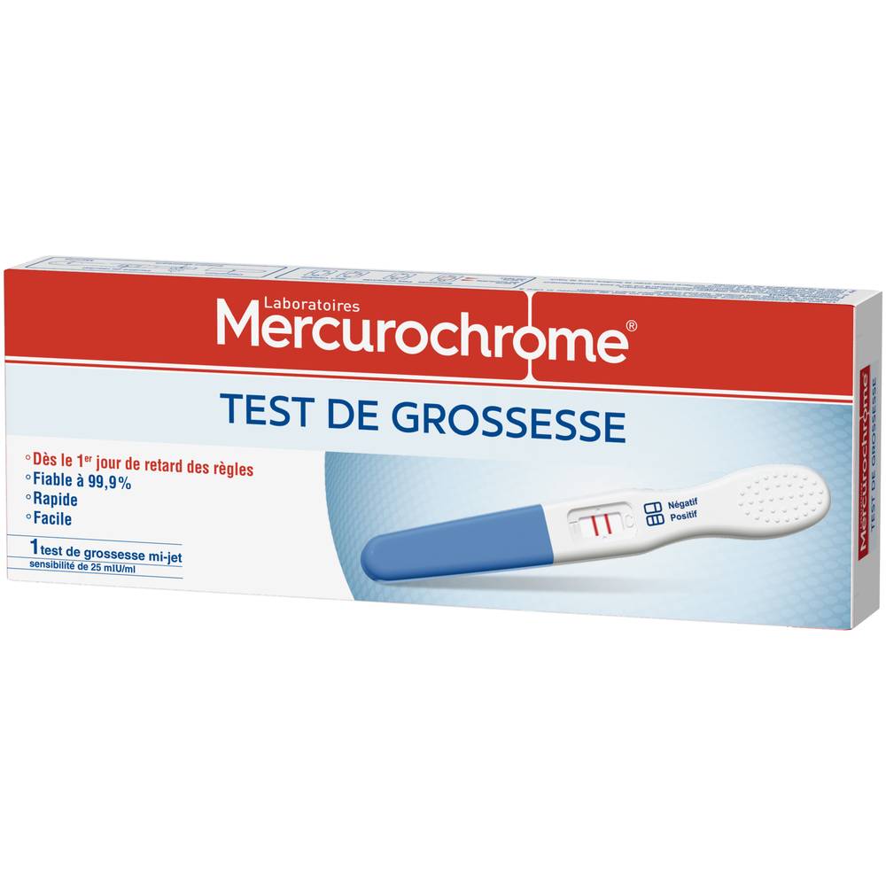 Mercurochrome - Test de grossesse