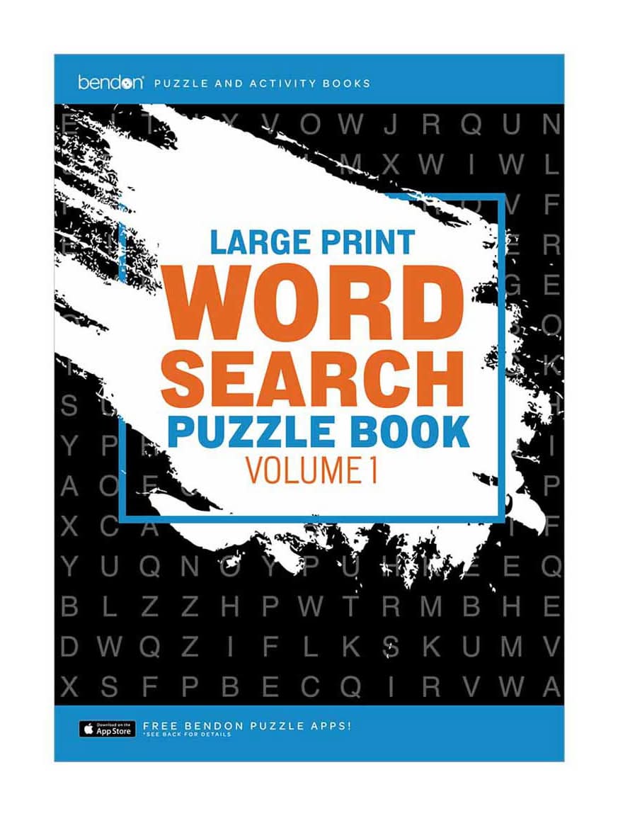 Bendon Large Print Word Search Puzzle & Activity Book