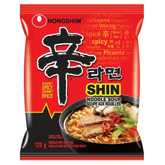Nongshim Shin Ramyun Spicy Noodles (4 x 120 g)