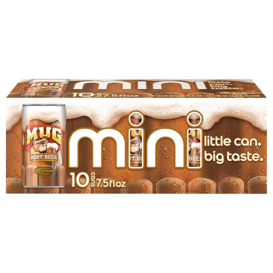 Mug Soda Root Beer (10 pack, 7.5 fl oz)